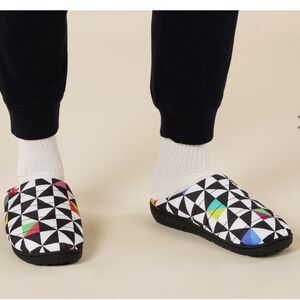 Subu MoMA Jeffrey Gibson Triangular Mosiac Slippers New w/ Dust Bag M8-9/W10-11